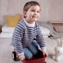 Strikkegenser Oskar   garnpakke i Bluum Soft Merino Ull 