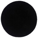 vidaXL Bordmatter 6 stk ren svart 38 cm rund bomull