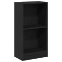 Bokhylle svart eik 40x24x76 cm konstruert tre