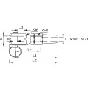 Blue Wave Gaffelterminal valsefri   4 mm   6 mm   6 mm   8 mm