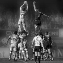 Rugby Lineout Action Plakat / 30x30