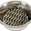 Ozami Slow Feeder Bowl Grey Wave
