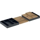 Geberit One skuffeinnsats til 105 cm skuffe bambus/sort