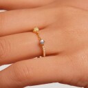 PDPAOLA Zena Ring 18 kt. Gullbelagt sølv AN01-652-52 - Dame - 925 sterling silver