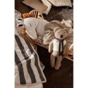 Grand quiltet pledd, Sand/Black