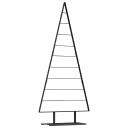  Metall juletre med stativ Svart 210 cm Stål