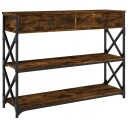  Konsollbord røkt eik 100x28x75 cm konstruert tre 8720845421434