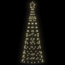  LED juletre med 390 LED med jordspyd Varmhvit 250 cm Jern
