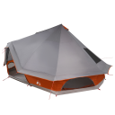 Tipi telt med tak Grå og Oransje 680 x 430 x 270 cm taft
