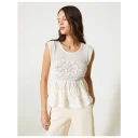 Twinset Dame Topper Beige M,