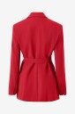 Mango Double Breasted Belted Suit Blazer   Red   L