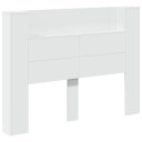  Hodegavl med hylle Hvit 140 x 16,5 x 103,5 cm Konstruert tre