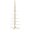 vidaXL Metall juletre KUOPIO 180 cm Varmhvit Stål Svart