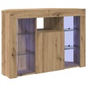  Hjørne LED TV skap Artisan Eik 108 x 40 x 68 cm Konstruert tre