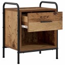 vidaXL Nattbordskap Gammelt tre 40 x 30 x 50 cm Konstruert tre