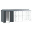 Fuglebur Antrasitt 645 X 208 X 247 cm Galvanisert Stål