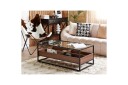 Soffbord Beliani Waco Black\|\|Dark wood -