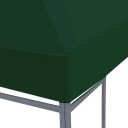 vidaXL Toppduk til paviljong 310 g/m² 4x3 m grønn