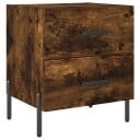 vidaXL Nattbord røkt eik 40x35x47,5 cm konstruert tre