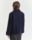 Gant Kort Bilfrakk I Ullblanding Evening Blue Xl