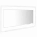 vidaXL LED-badespeil hvit 100x8,5x37 cm akryl