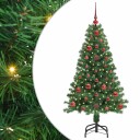  Kunstig juletre med 150 LED grønn 120 cm PVC og Stål og Plast