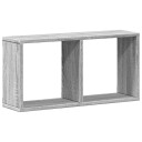  Veggskap 60x16x30 cm grå sonoma konstruert tre 8721158391704