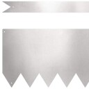 vidaXL Gjerdekant 50 pcs sølv 100 x 0.05 x 20 cm Rustfritt Stål