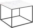 Barossa sofabord 60cm marmor dekor hvit.