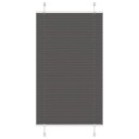  plisségardin sort 75x100 cm Stoff Bredde 74,4 Polyester