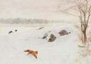 Bruno Liljefors Hunter On Stand In Winter Landscape 1893 Poster Plakat / 21x30cm