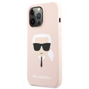 Karl Lagerfeld Mobildeksel i Ljusrosa for iPhone 13 Pro - Silikon