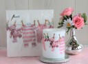 Lunsj serviett med rosa babyklær Ambiente