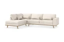 Copenhagen 4 seters Venstrevendt L formet Sjeselongsofa i Stoff   Beige