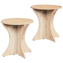  Kaffebord 2 pcs Naturlig 46 x 46 x 47 cm Massiv furu tre