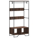  Garderobe brun eik 90x50x180 cm konstruert tre