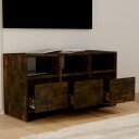 vidaXL TV-benk røkt eik 102x37,5x52,5 cm sponplate