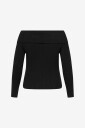Only Carmakoma   Genser Carkatia Ls Off Shoulder Knt   Svart