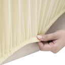 vidaXL 2-seters sofaovertrekk polyester kremhvit