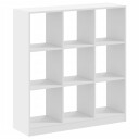  Bokhylle hvit 102x32x108 cm konstruert tre
