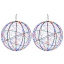 vidaXL Julefiniallys 2 stk. 1900 LED-lys Flerfarget