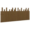 vidaXL Veggmontert hodegavl honningbrun 204x3x80 cm heltre furu