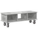  TV benk Betonggrå 100 x 35 x 35 cm Konstruert tre