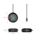 Orico YXR4-C3 RGB USB-hub med 4x USB-A 3.0 og Lyd-/Mikrofonport 1,8m Svart