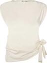 Mango Asymmetrical Laced Top   LIGHT BEIGE   M