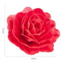 Spiselig Kakepynt Stor Rose Rød 12,5cm 