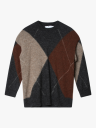 Arnie Says Kayne Argyle Grå XL