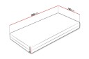 Arigna Fjærmadrass 100x200 cm -