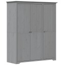 vidaXL Garderobe BODO grå 151,5x52x176,5 cm heltre furu