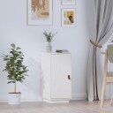vidaXL Skjenk hvit 34x40x75 cm heltre furu